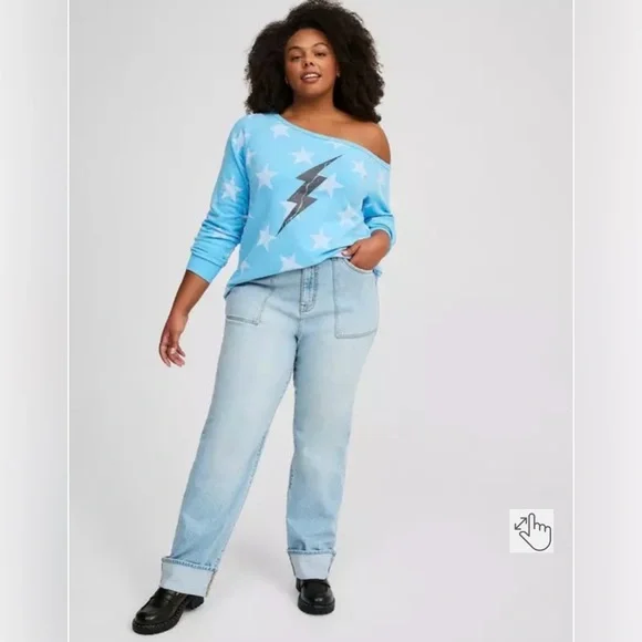 Torrid Relaxed Off-Shoulder Tunic - Picture 3 of 4